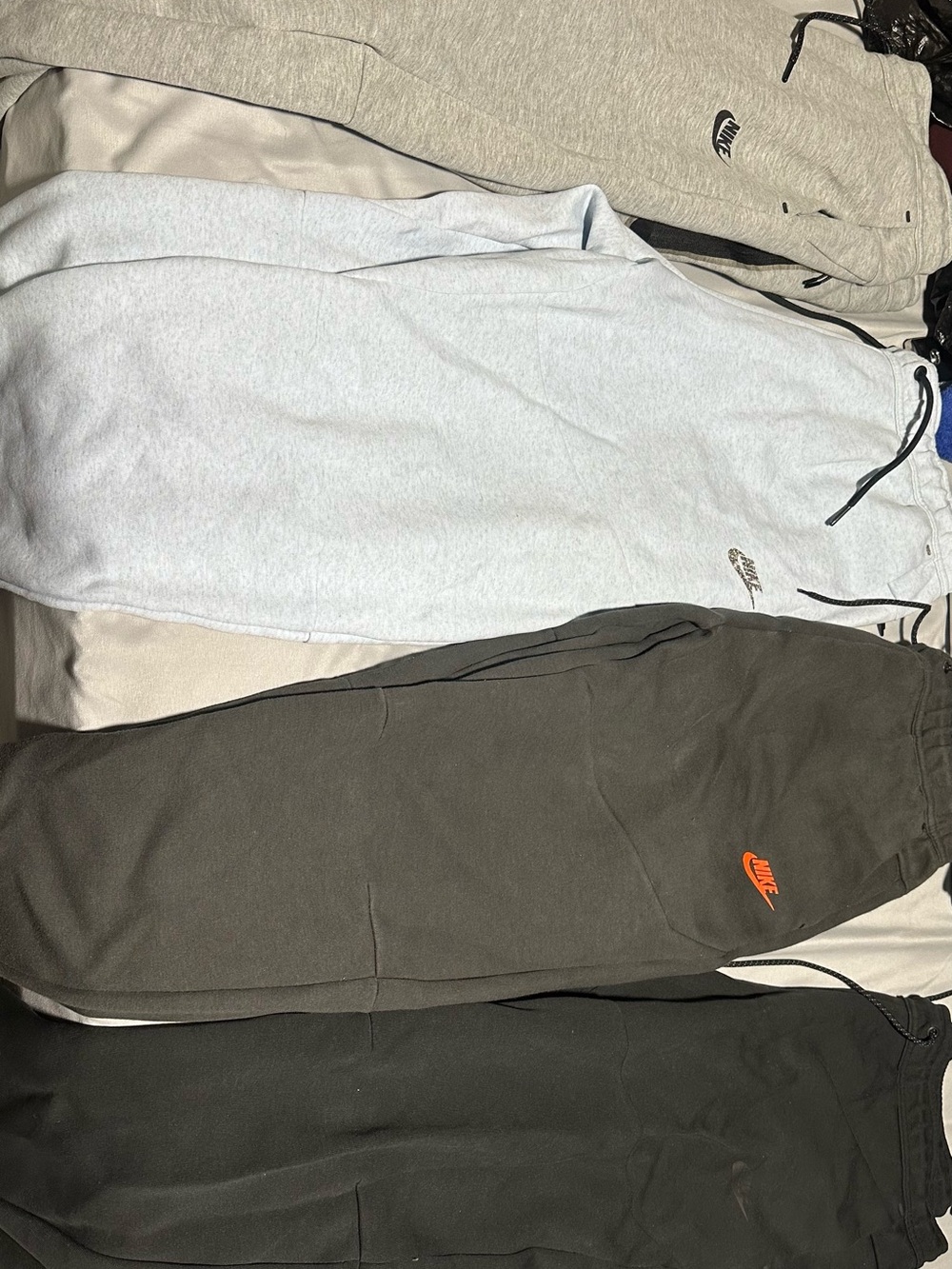 Nike Jogger Trio in Light Gray, Olive, Black